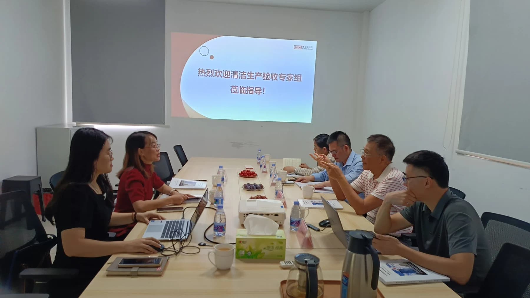 清洁生产验收专家组现场指导会议